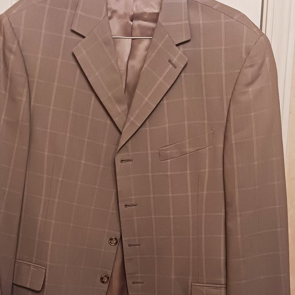 Earvin Magic Johnson Signature Men's Tan Blazer - Picture 5 of 12